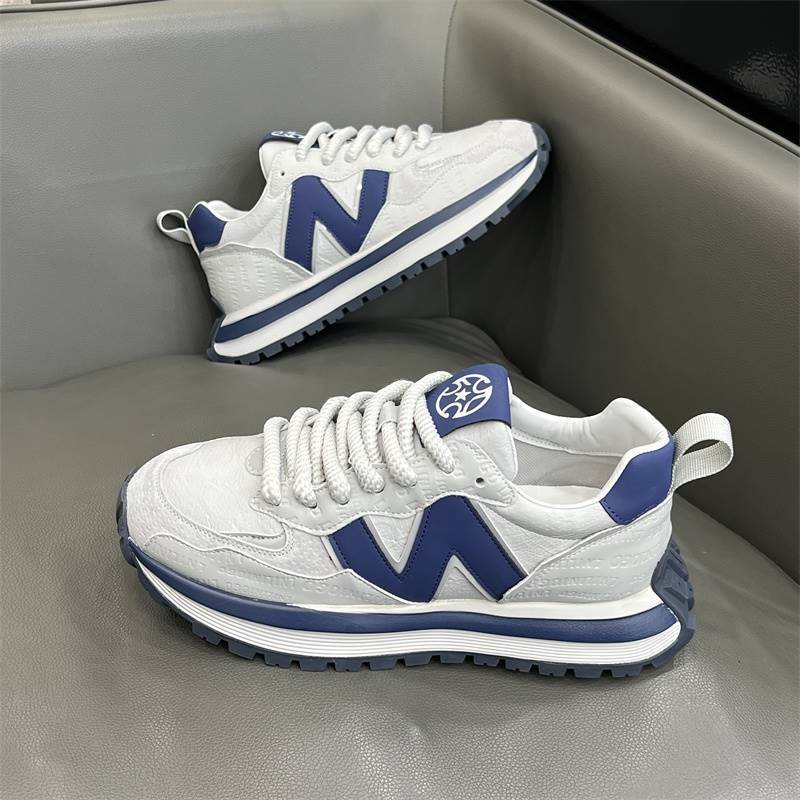 designer shoes 2025 new Men's trendy leather sneakers versatile comfortable and stylish Casual and sporty they are also known as Forrest Gump sho
