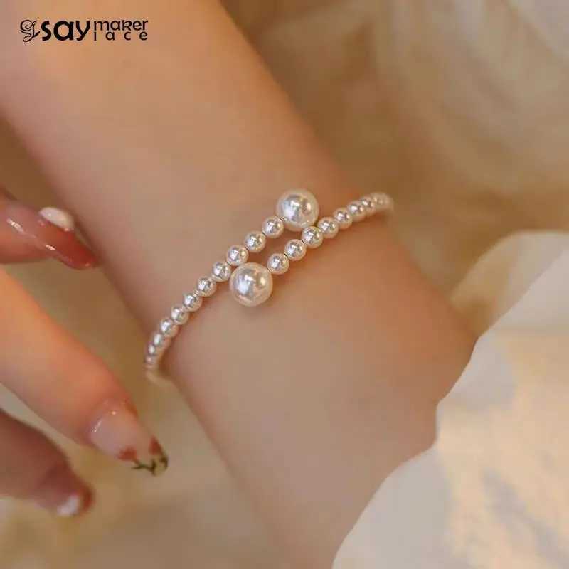 1PCS Imitation Pearl Bracelet Stretchable Pearl Bracelet Pearl Bracelet For Women Bridal Jewelry GiftC250411