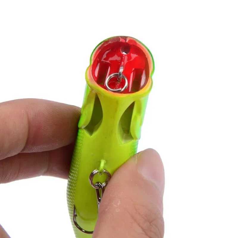 1pcs Fishing Lures Topwater Popper Bait 6.5cm 12g Hard Bait Artificial Wobblers Plastic Fishing Tackle with 6# Hooks Z250411