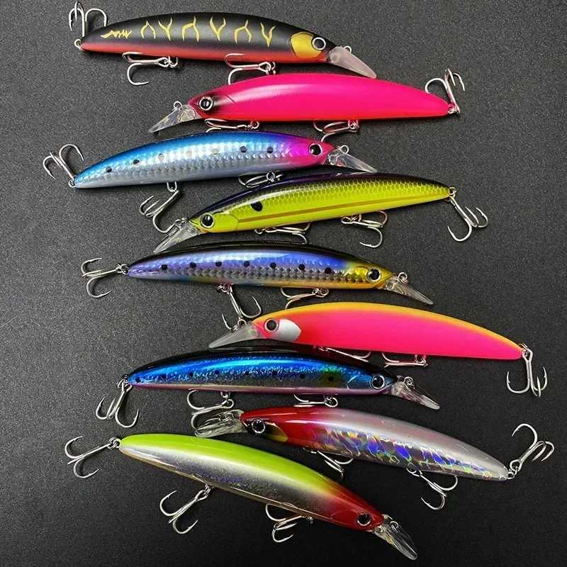 Floating Minnow Fishing Lures 110MM 20g Sea Ocean Beach Fishing Artificial Hard Bait Fishing Tackle for Bass Pike Perch Pesca Z250411