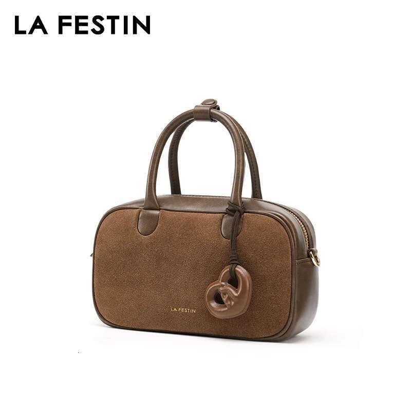 LA FESTIN Original Brand 2025 New Handbag Women Fashion Designer Shoulder Crossbody Lady Leather Classic Retro Bag