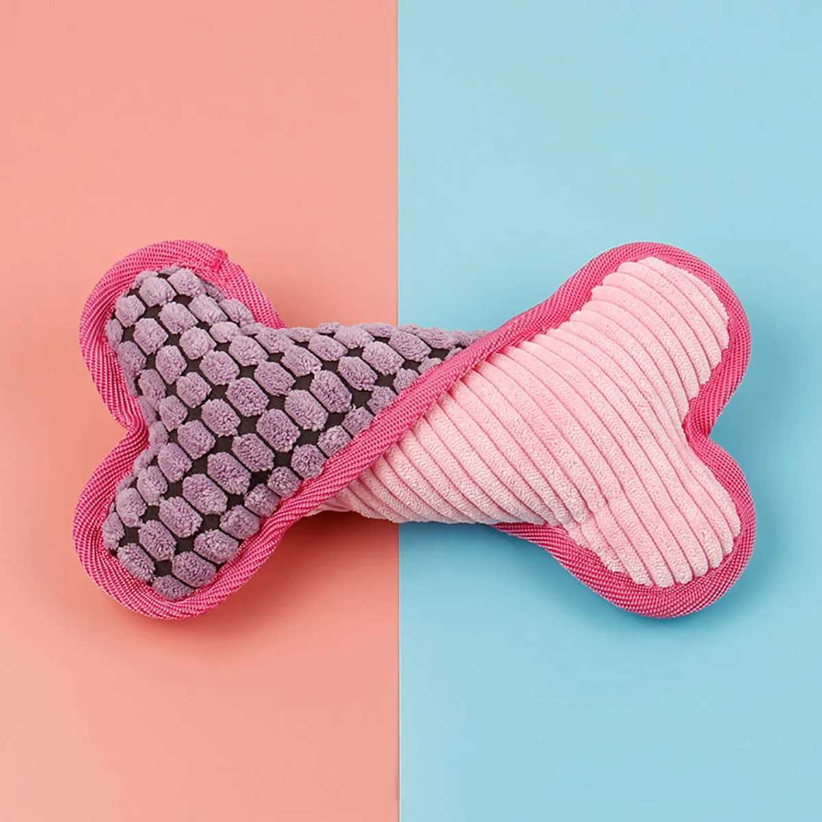 High Quality Plush squeeze bone toy suitable for small medium and large dogs stuffed toys and puppy birthday gifts T2504012