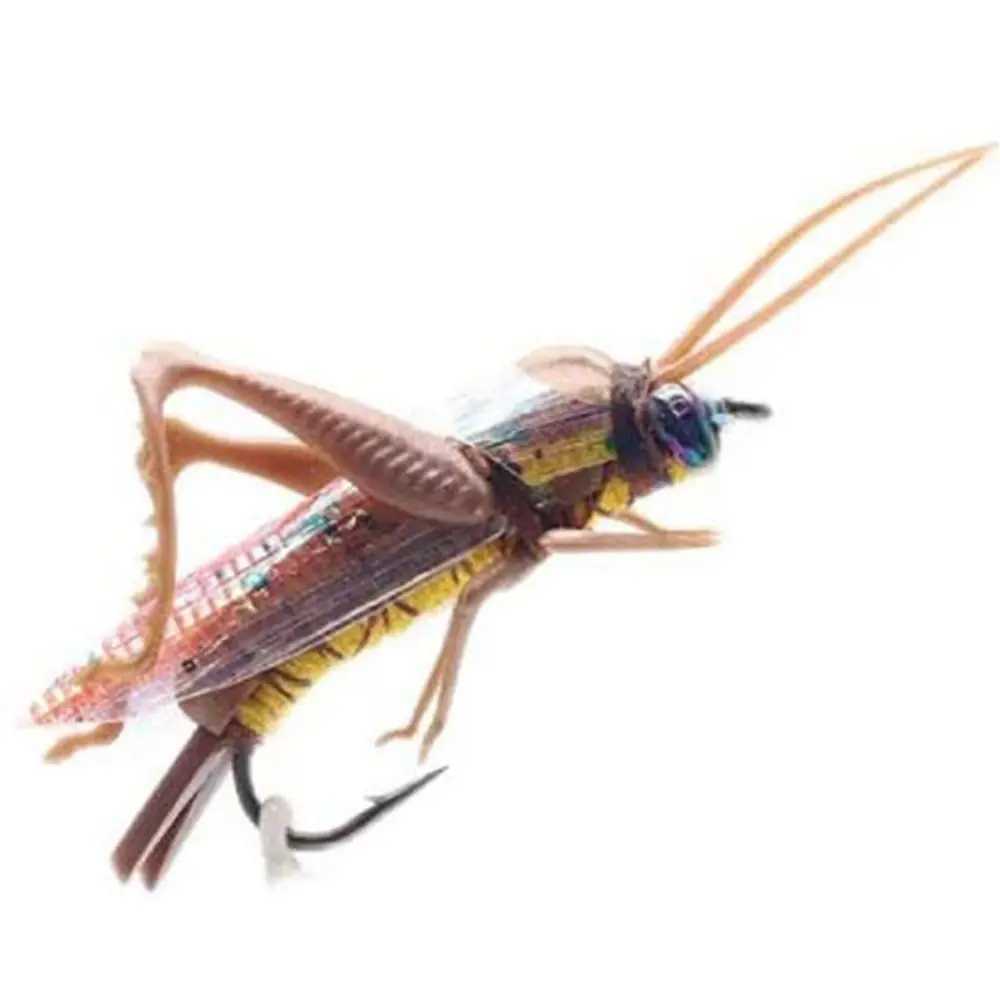 2# 6# Insect Fishing Lures Grasshopper Fishing Bait Hard Artificial Baits Road Simulation Fly Fishing Bass Lure Fishing Tackle Z250411