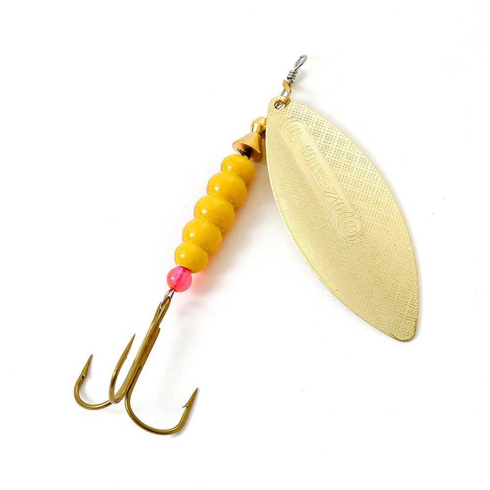 1pcs Spinner Lure Bait with Hooks Pesca Wobblers Metal Fishing Lure 4.5g/7.0g/12.5g/17.4g/27.1g Artificial Spoon Lures Bass Z250411