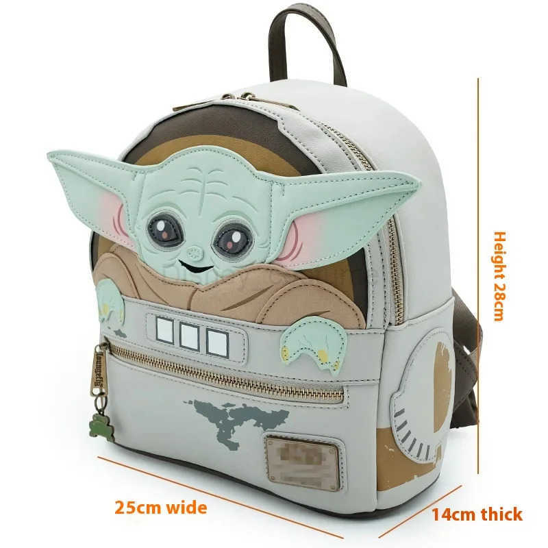 Disney Loungefly Disney Star Wars Yoda Mini Cartoon Cute Backpack Childrens Travel Bag School Bag Holiday Gift X250412