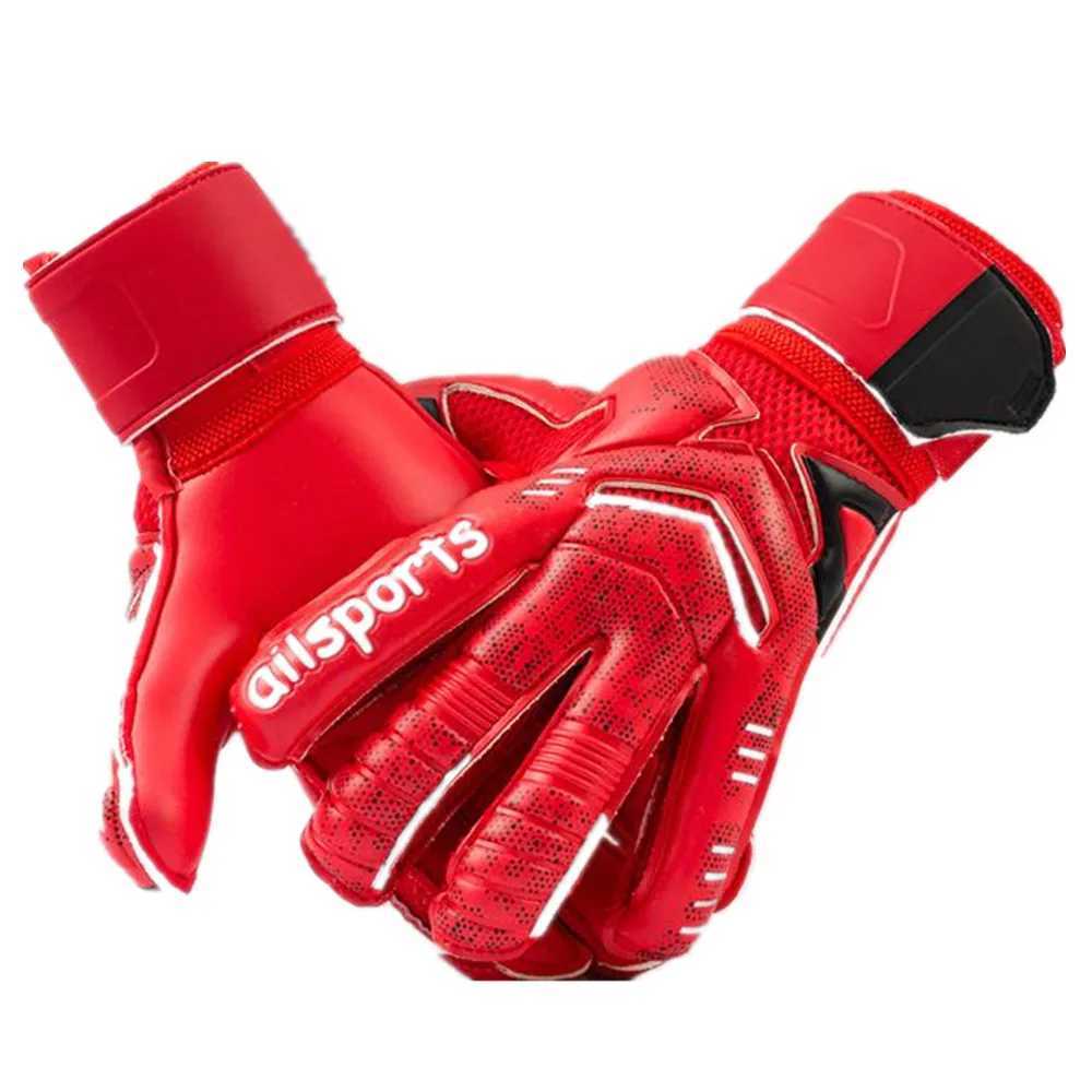 Mens womens childrens professional goalkeeper gloves football goalkeeper gloves anti slip thick latex gloves finger protection glovesXJ250412