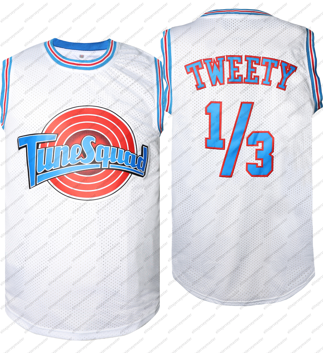 In stock Tune Squad TAZ BUGS TWEETY D.DUCK LOLA TAZ MURRAY Basketball Jerseys Double Stitched Name Number comfortable and breathable sports basketball