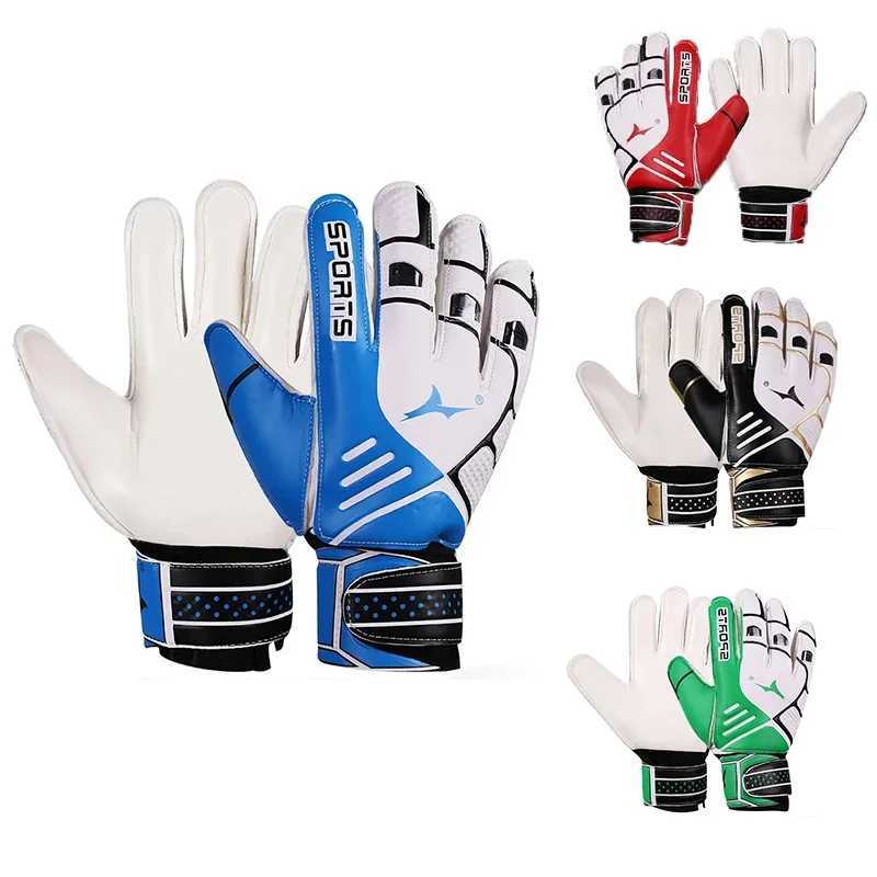 Anti slip professional football goalkeeper gloves breathable gloves childrens and adult football training finger protectionXJ250412