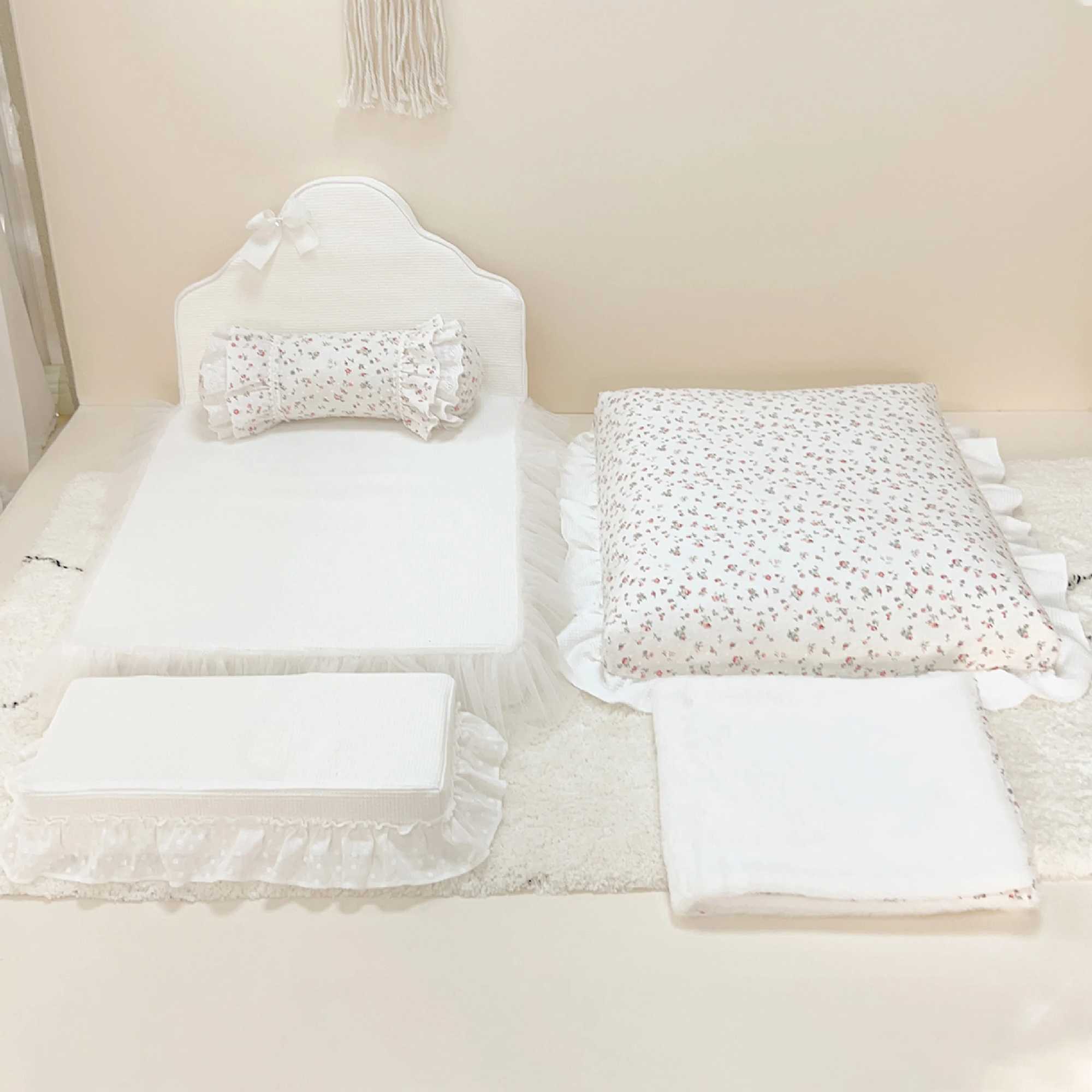 Pet Princess Bed Sofa Nest for Small Dogs and Cats - Pet Sofa Mat Plush Bed Sofa Nest Supplies Detachable X250412