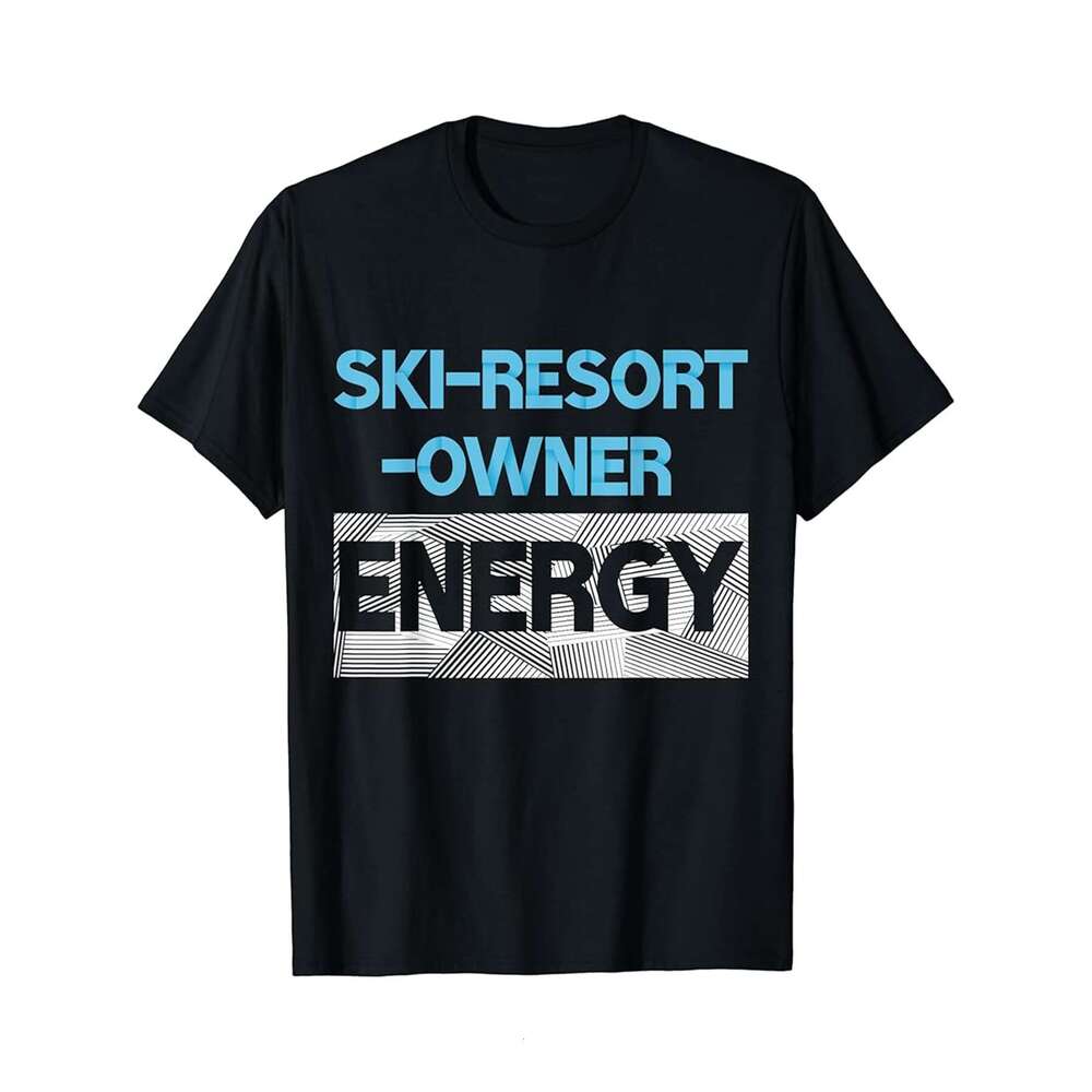 Designer T shirt Skier Retro Pop Art Skiing Graphic - 220g T shits