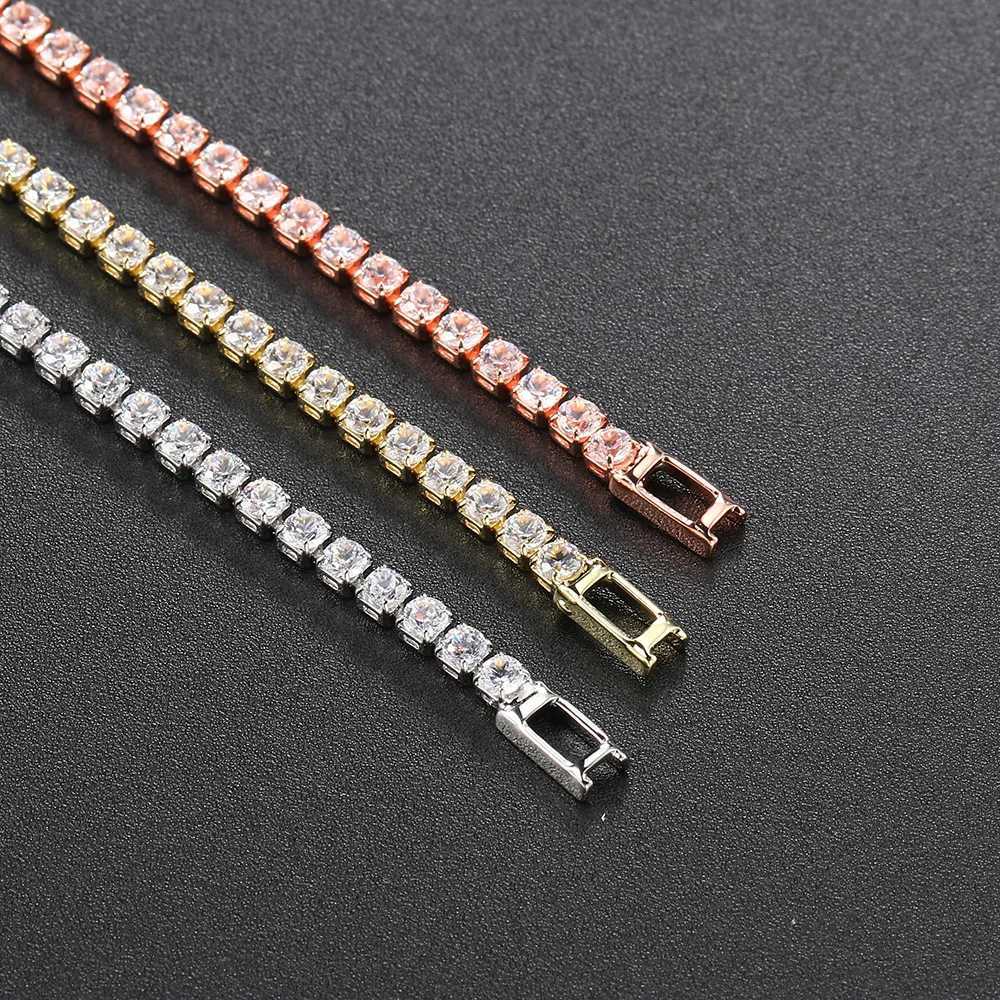 Fashion Multicolor Tennis Bracelet for Women 2.5/3/4/5mm Zirconia Charm Designer Tennis Chain Men Bracelet Wedding Jewelry KC128C250411