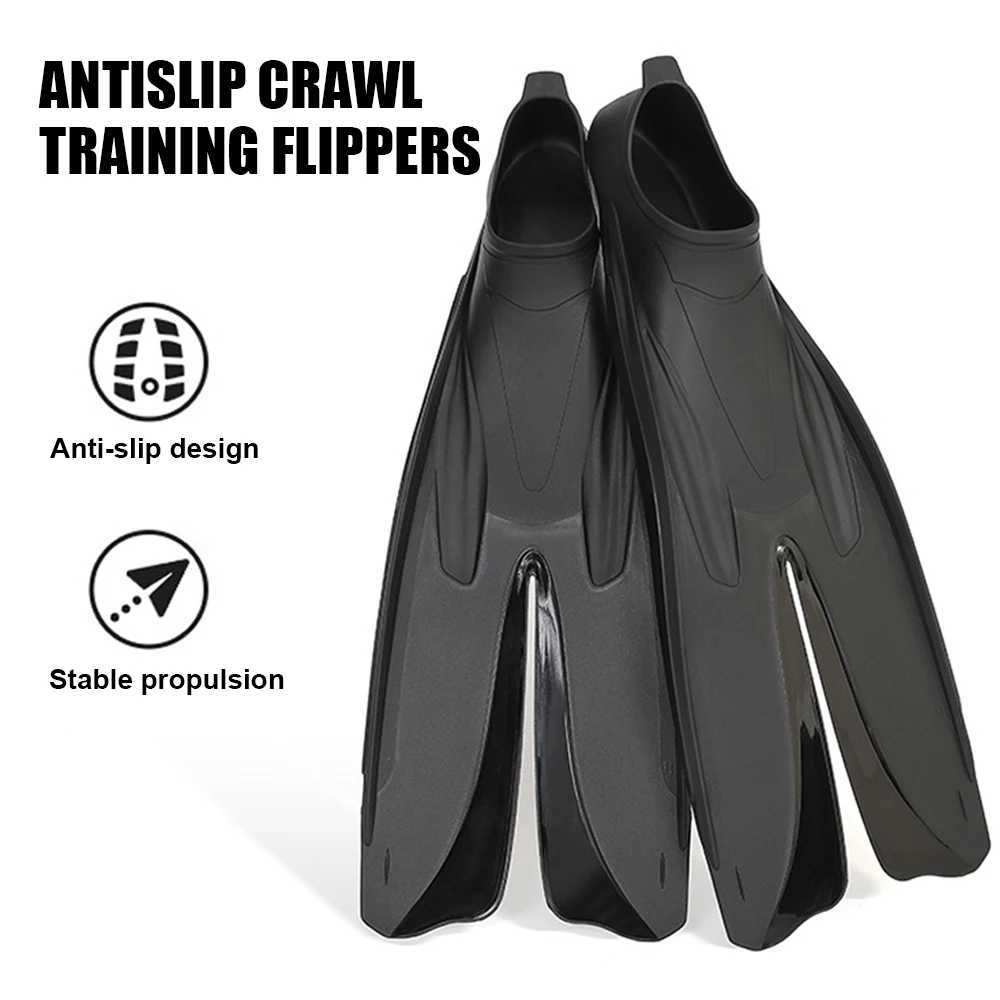 Professional split frog shoes anti slip crawling diving snorkeling training flip up diving shoes swimming equipmentY250412