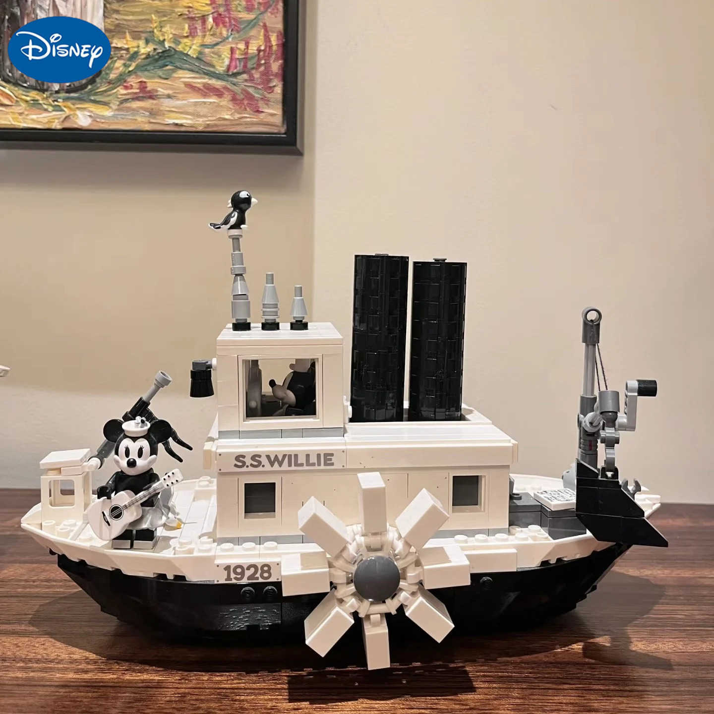 Disney Steamboat Willie 21317 Building Blocks Kit Moc Blocks Childrens Toys Boys and Girls Christmas Gifts Adult Home Decor Y2504012