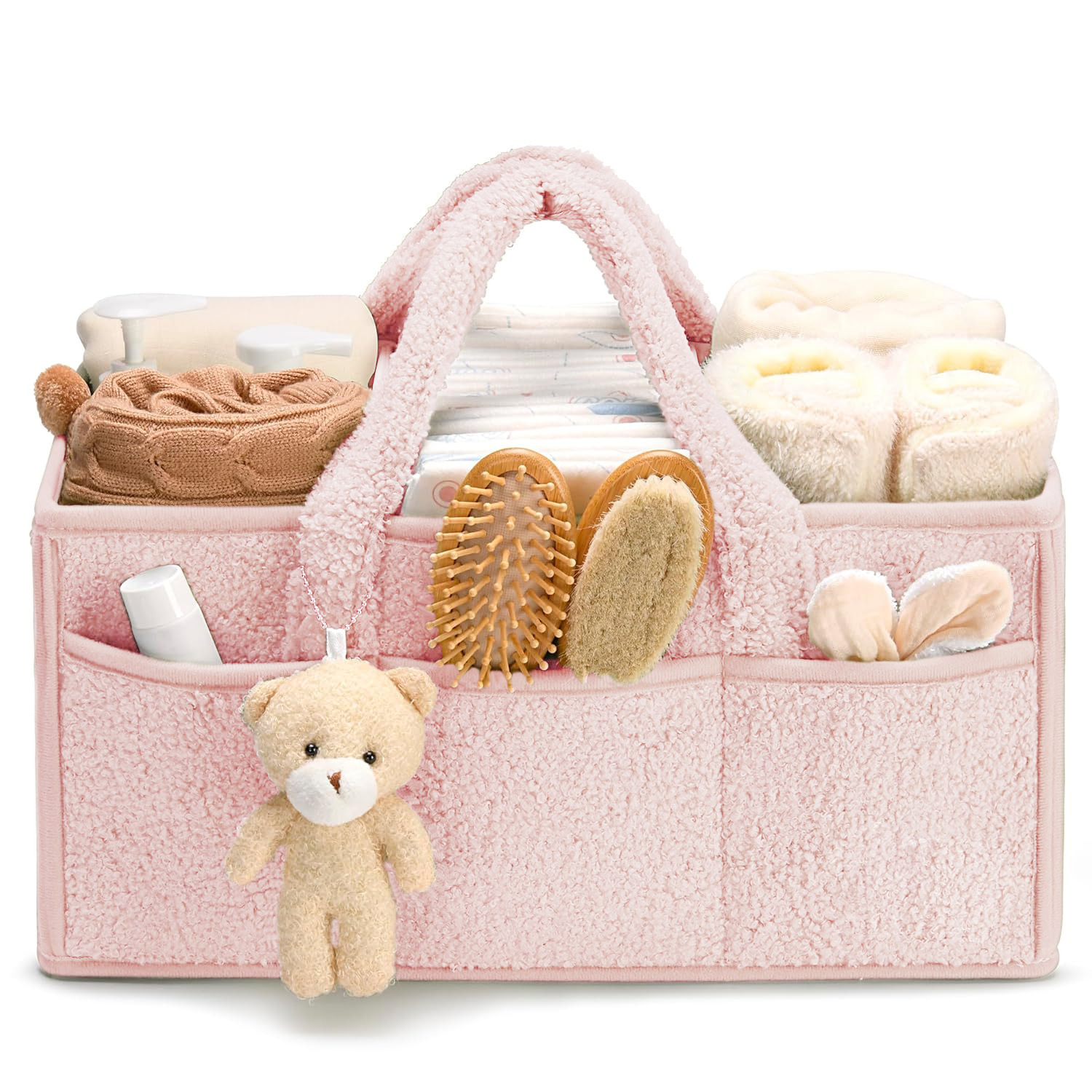 New Baby Diaper Box Large Storage Bag Newborn Products Men's and Women's Baby Shower Basket Nursery Storage Belt Trendy Designer Diaper Bag