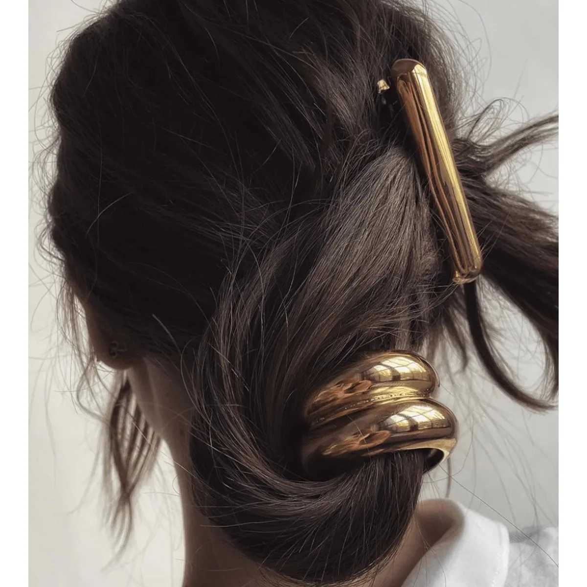 Metal Irregular Double layered Hairbands Womens Headbands Elastic Hair Needles Hairbands Fashion Jewelry Hair Accessories Gifts Y2504012