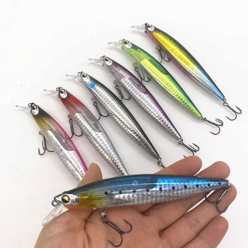 13cm/20g Fishing Minnow Flash Lures Flash Blade Floatng Sea Bass Lure Bait Hard Floating Wobblers Crankbait Z250411