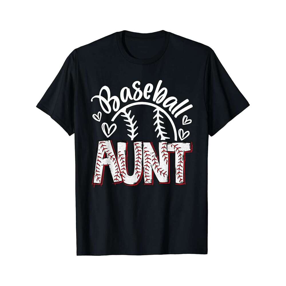 Designer T shirt Baseball Aunt Cute Baseball Proud Auntie Baseball Player - 220g T shits