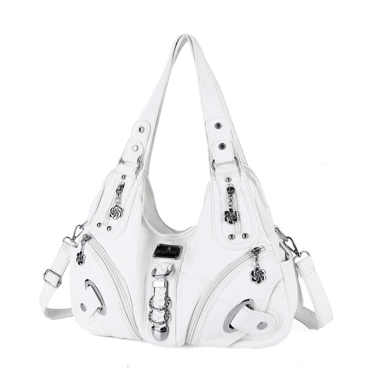 Angel kiss Women Handbags Fashion Shoulder Bag Blue Top-handle Bag Satchel Dumpling Pack Multi-pocket Shoulder Bag Large PurseW251111