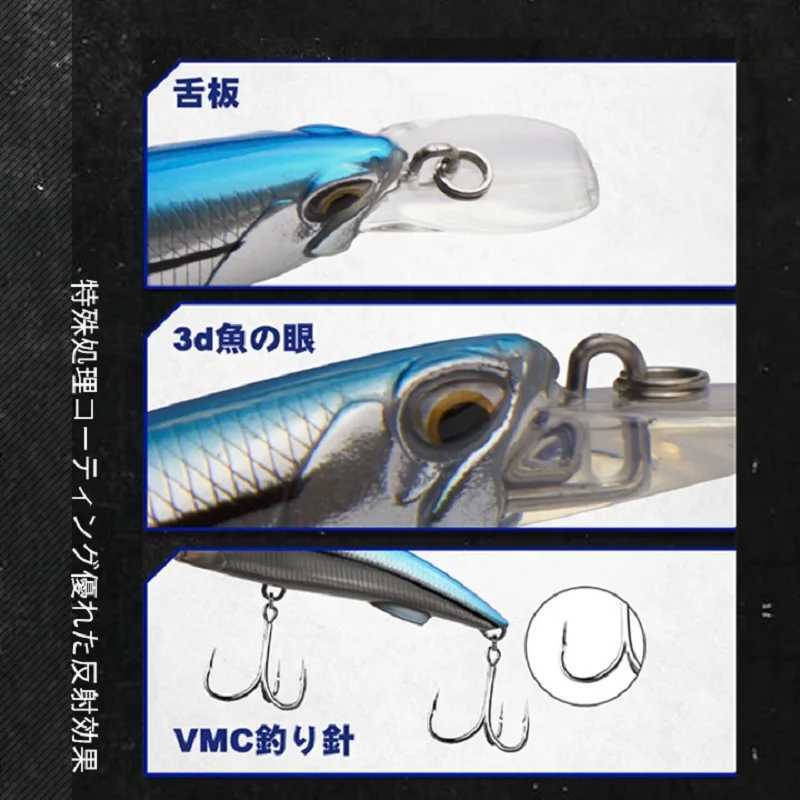 D1 Sea Heavy Sinking Minnow Fishing 92mm 49g 110mm 60g Saltwater Wobbler jigs Big Jerkbaits Swimbait Bass Tuna for Fishing Pesca Z250411