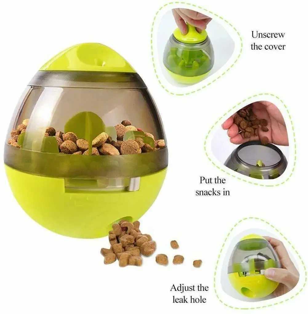 High Quality Interactive dog toy slow food ball food dispenser IQ therapy ball intelligent pet toy dog game training ball pet supplies T2504012