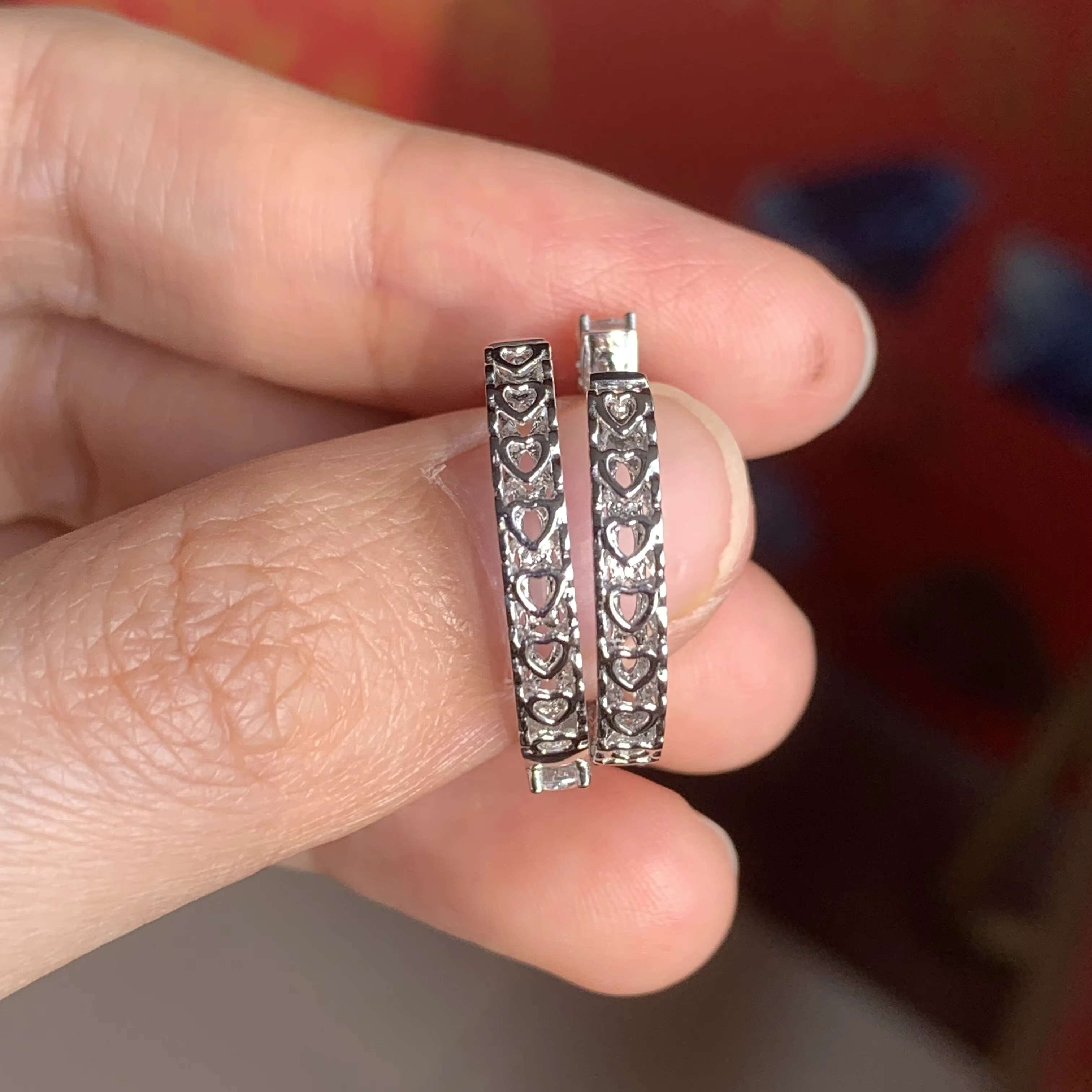 Fancy Jewelry Custom 10K 14K 18K White/Yellow/Rose Gold Material D FL Round 2.9MM Moissanite Diamond Hoop Earrings