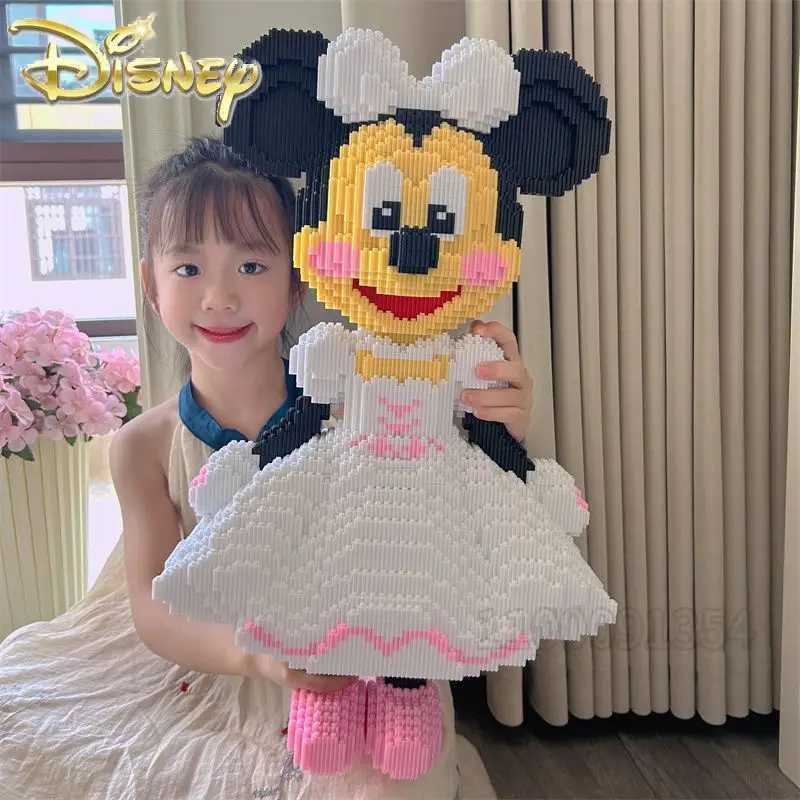 Disney Mickey Minnies new childrens building block toy Micro Particles education assembly building block 3D assembly toy Y2504012