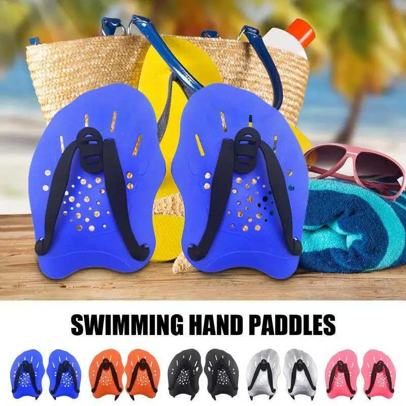 Adult Child Professional Swimming Paddle Girl Orthodontic Hand Finger Flip Cover Palm Network Gloves Paddle Swimming AssistY250412