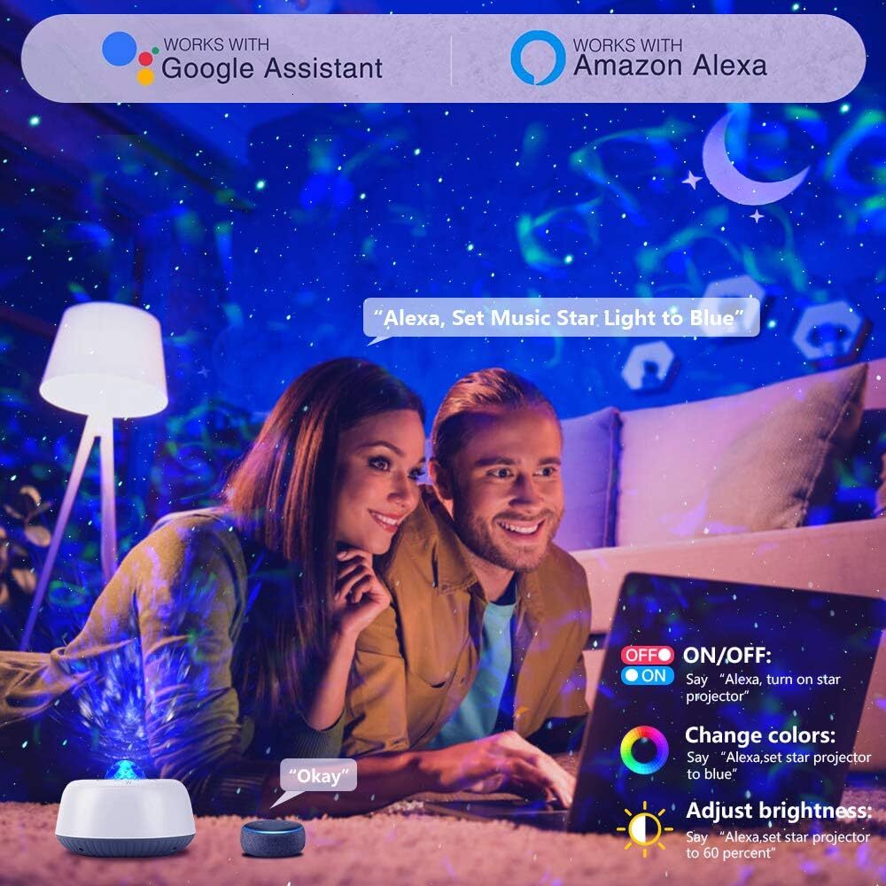 FL- Space Dish Moon Star Light, small night light romantic atmosphere projector light, gifts for children and adults