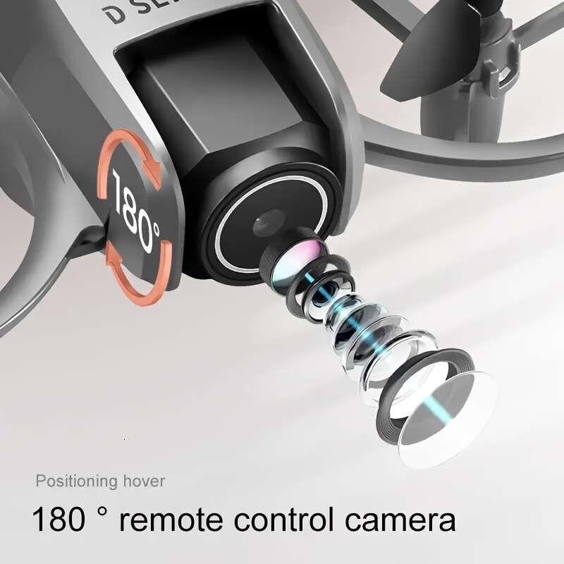 D16 SEREE 4K Adultos 2.4G Wifi Fpv Dual High-Definition Cameras Endurance Optical Flow Positioning LED Drone, Remote Control RC Quadcopter 360 ° 3D Fl