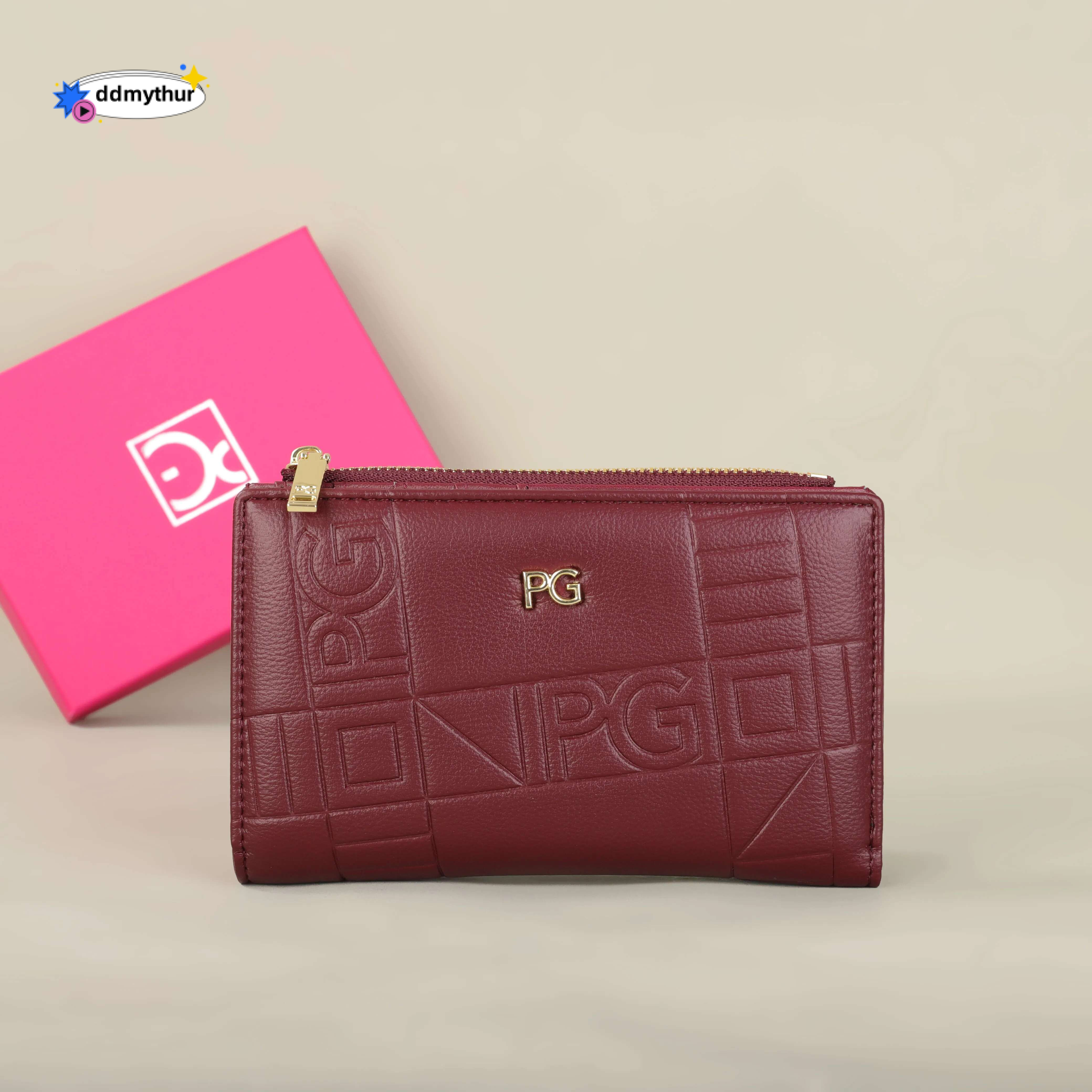 PG wallet Fashion Classic Retro Women's Universal Letter Printed Portable Card Bag Zero Wallet ddmythur