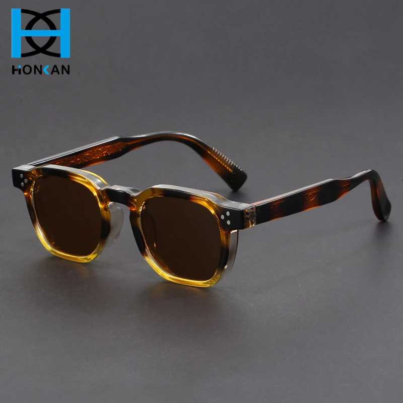 Vintage Rivet Oval Sunglasses Men Punk Propionic Luxury Brand Design Sun Glasses Women Business Party Eyewear UV400 EyeglassesC250411