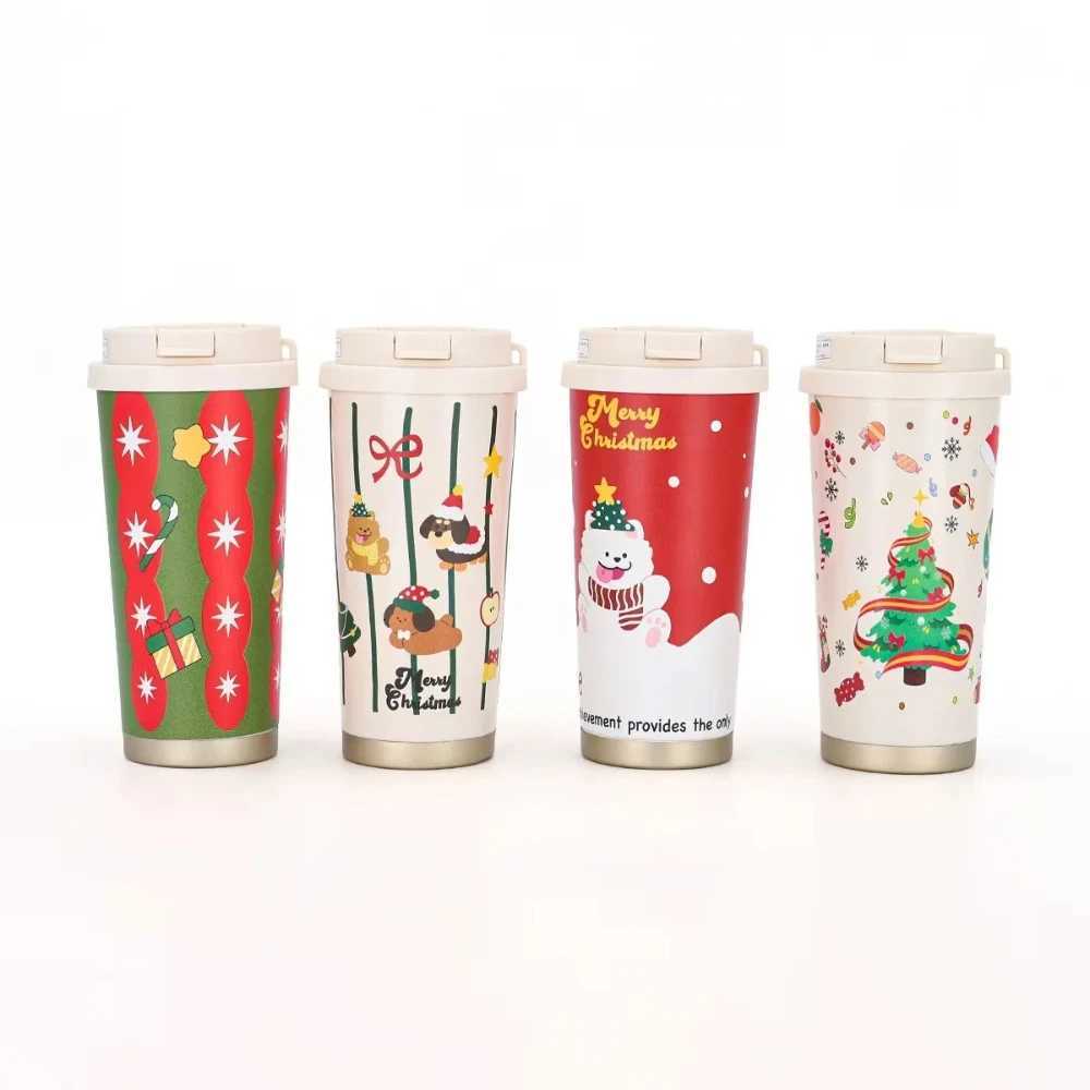 Christmas Christmas Thick Insulated Cup 316 Stainless Steel Thick Double Drinking Coffee Cup Couple Birthday Gift Y251112