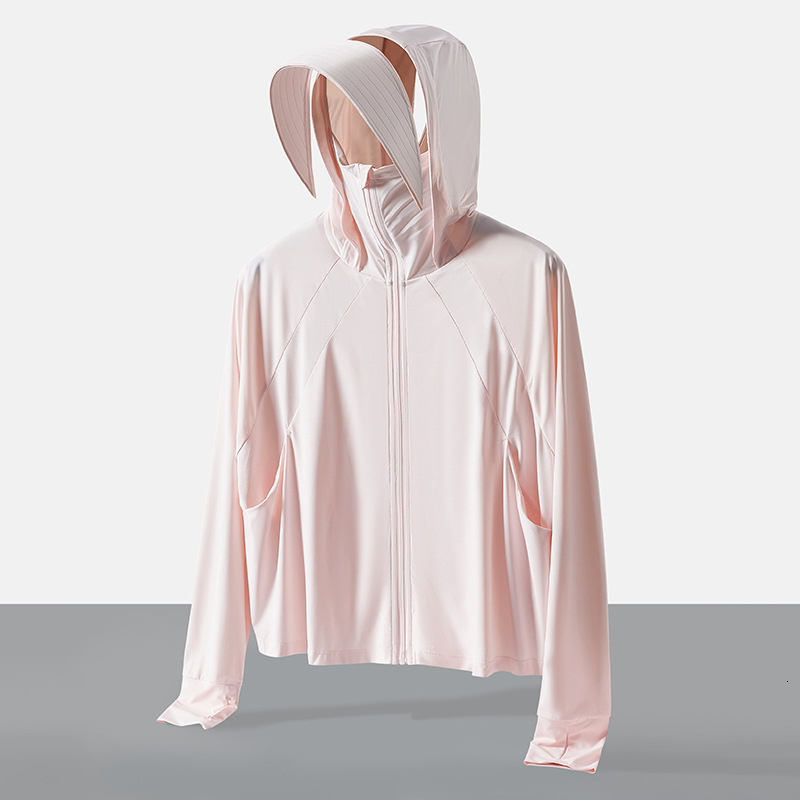 Sunscreen Clothes for Women in Summer Anti Uv Ice Silk Cloak Skin Clothes Breathable Sunshade Loose Outer Layer
