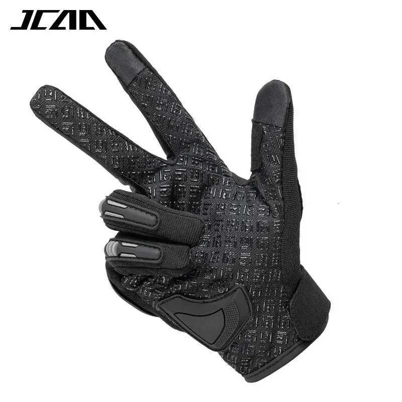 Motorcycle Sports Motocross Racing Gloves Summer Breathable Full Finger with Anti-Slip Anti-fall Palm Touchscreen Moto GuantesW251112