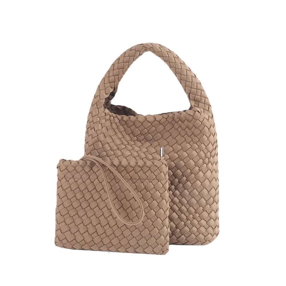 High Elastic Fabric Woven Women Advanced Texture Handheld Bucket Bag Versatile Crossbody Bags Bz815
