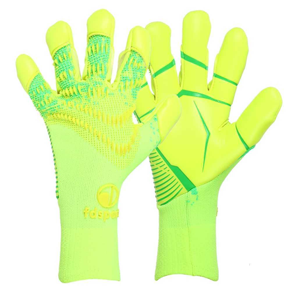 Mens Women Football Soccer Goalkeeper Gloves Game Training Full Latex Thicken Latex Goalie Gloves Protection Non-slip BreathableW251112