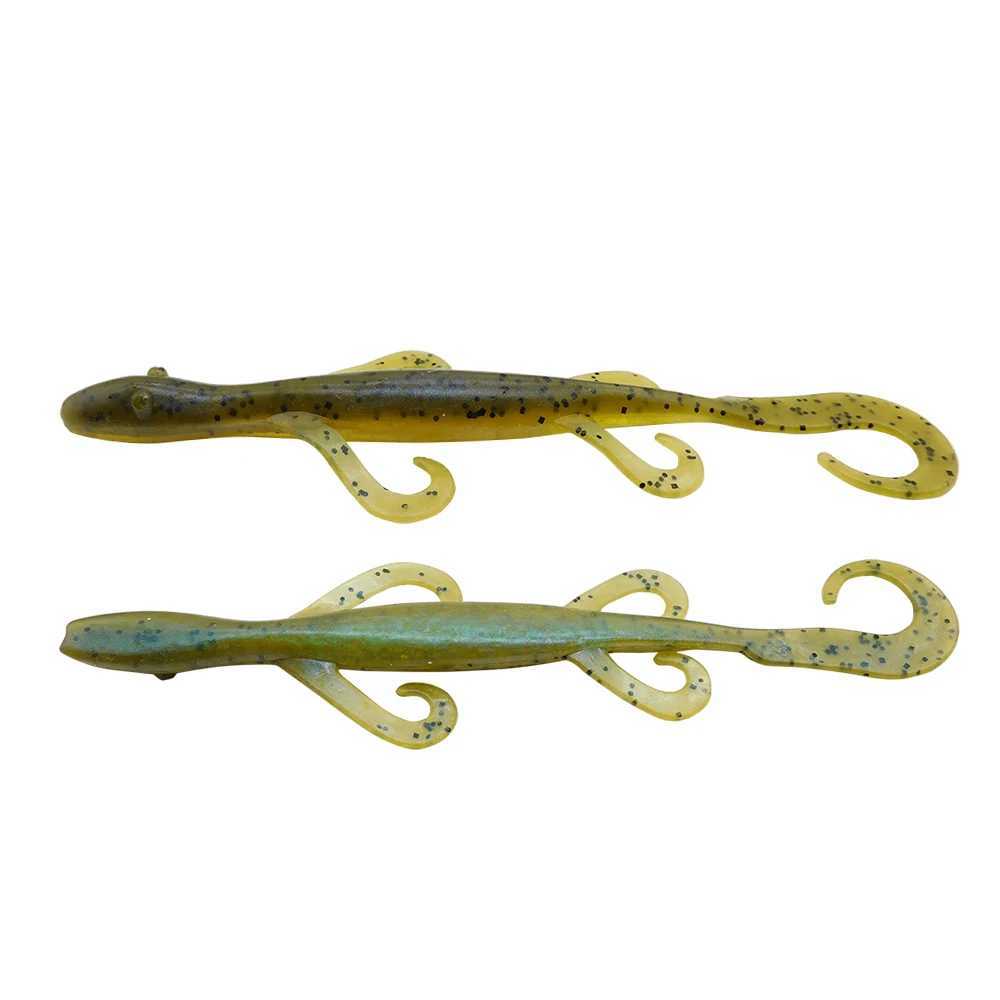 ESFISHING Soft Plastic Lures Wild Lizard 140mm 6pcs Pesca Isca Artifical Silicone Bass Fishing Baits Z250411