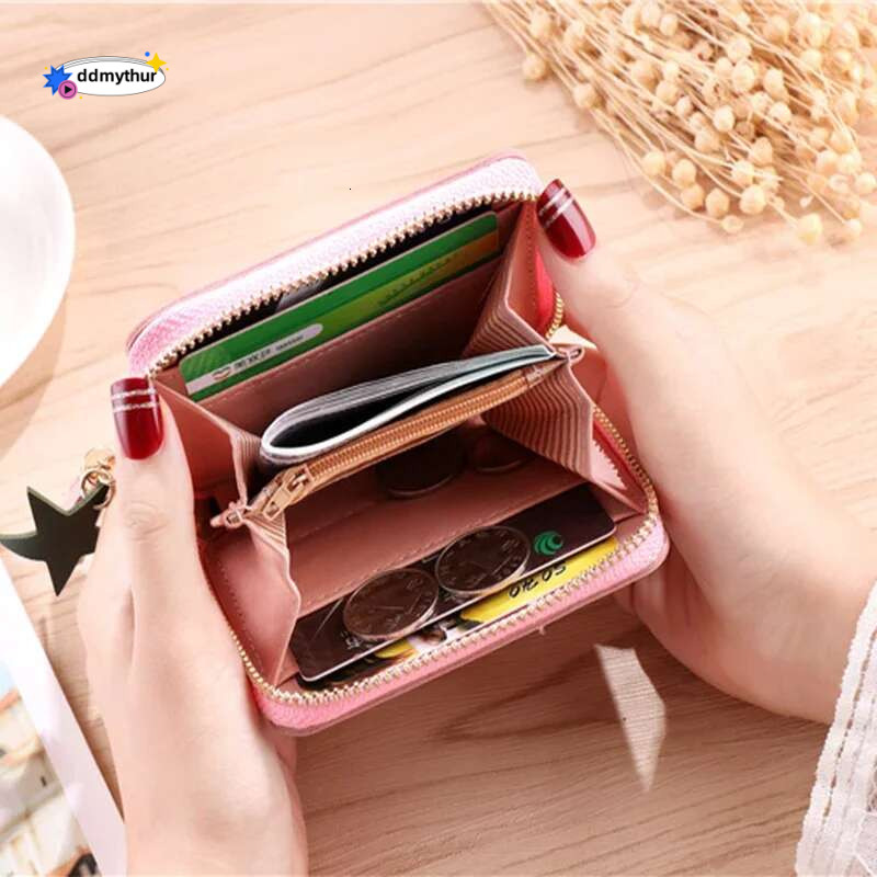 New urious Women's Wallets PU Leather Zipper Small Cute Little Rabbit Pattern Women Mini Girl Coin Purse ddmythur