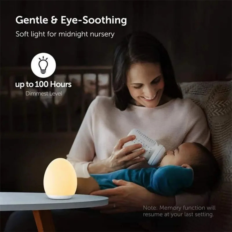 Adjustable bedside lamp rechargeable kindergarten light warm white baby night light 250411
