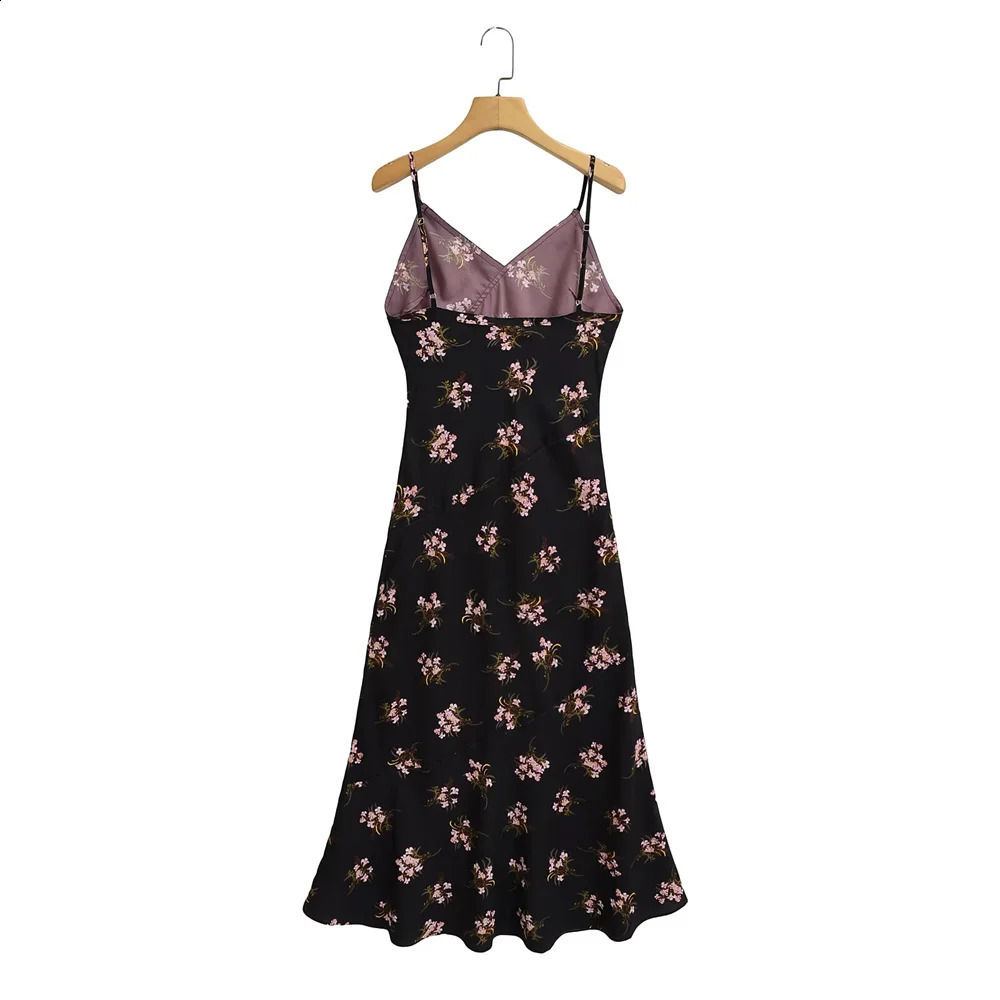 Womens Casual Elegant n European and American Retro Printed Warm Sleeveless Dress 250411