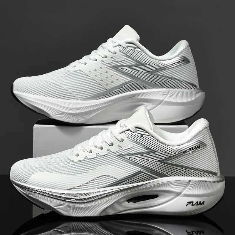 2025 Fl Palm Carbon Plate Running Shoes Men Wen High Quality Cushion Breathable Lightweight Athletic Training Footwear M Z250411
