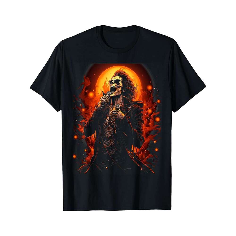 Designer T shirt Singing Halloween Custom Graphic Tees for Men Men - 220g T shits