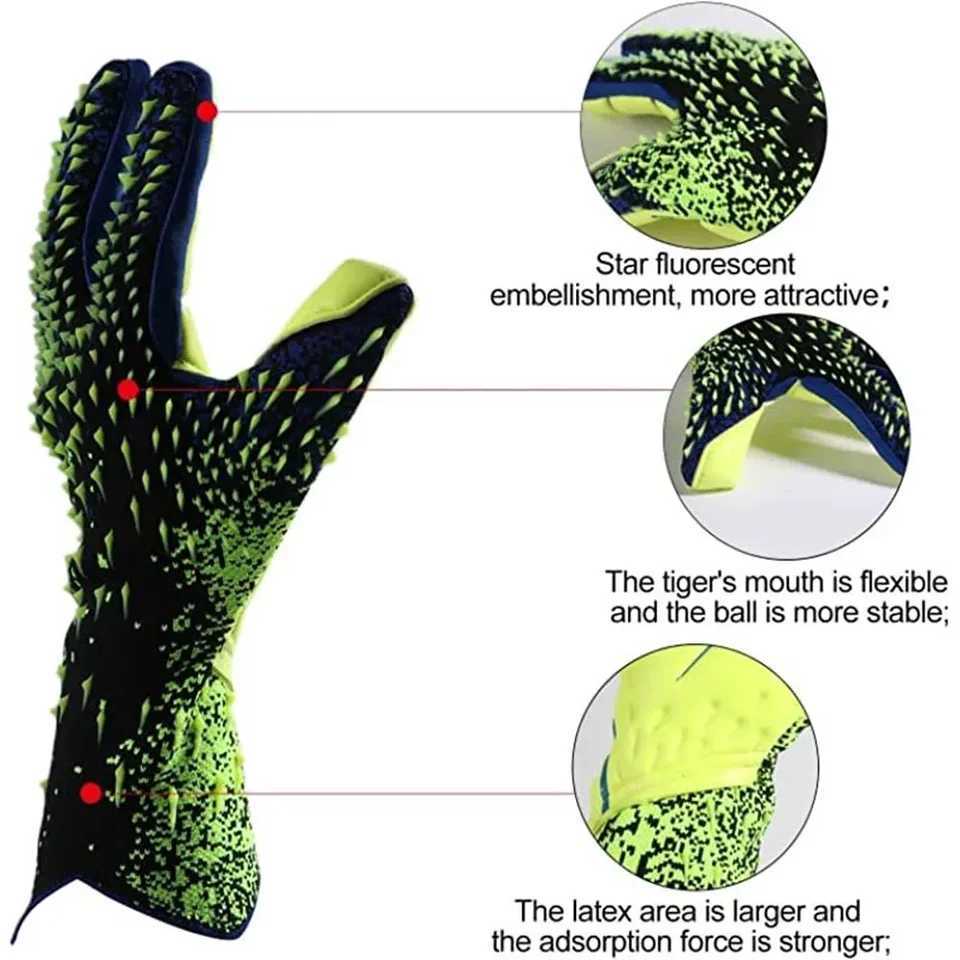 Football goalkeeper gloves thick professional protection adult and youth goalkeeper football goalkeeper glovesXJ250412