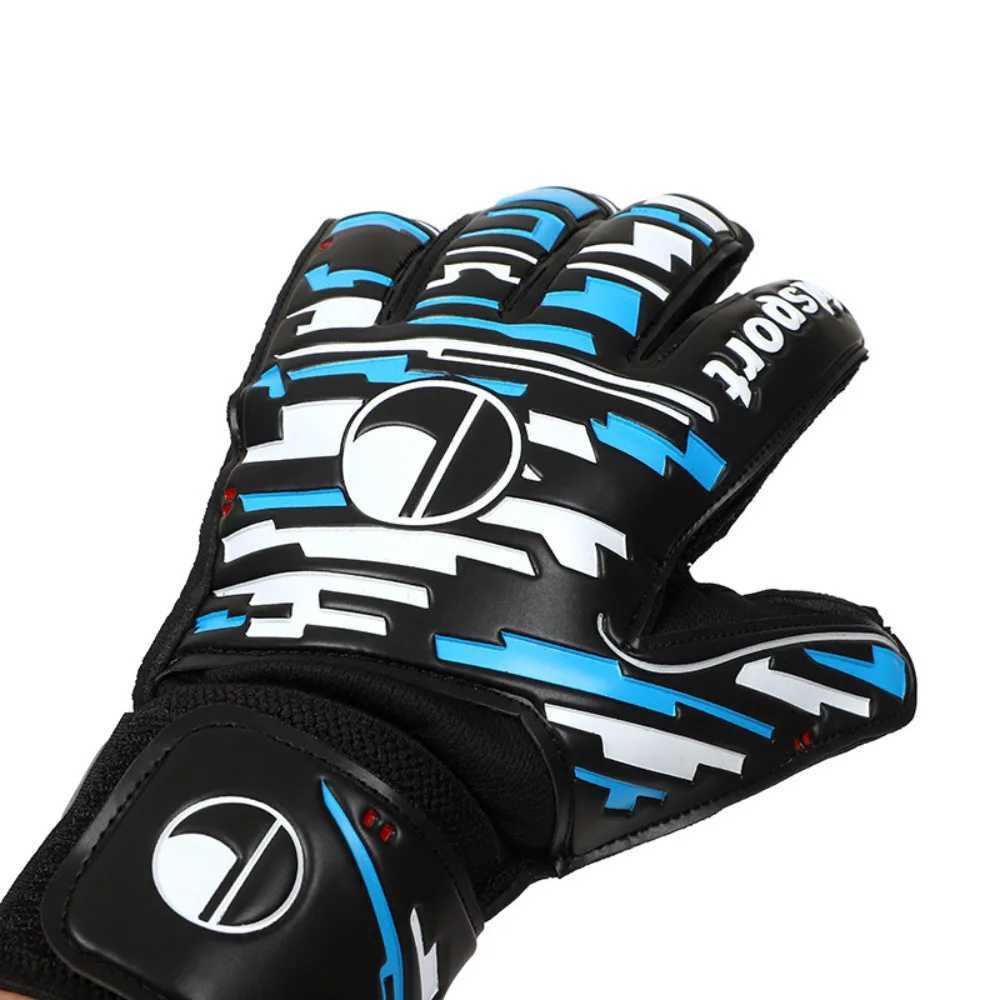 Anti slip goalkeeper gloves latex thick childrens football goalkeeper gloves adjustable breathable game goalkeeper gloves play footballXJ250412