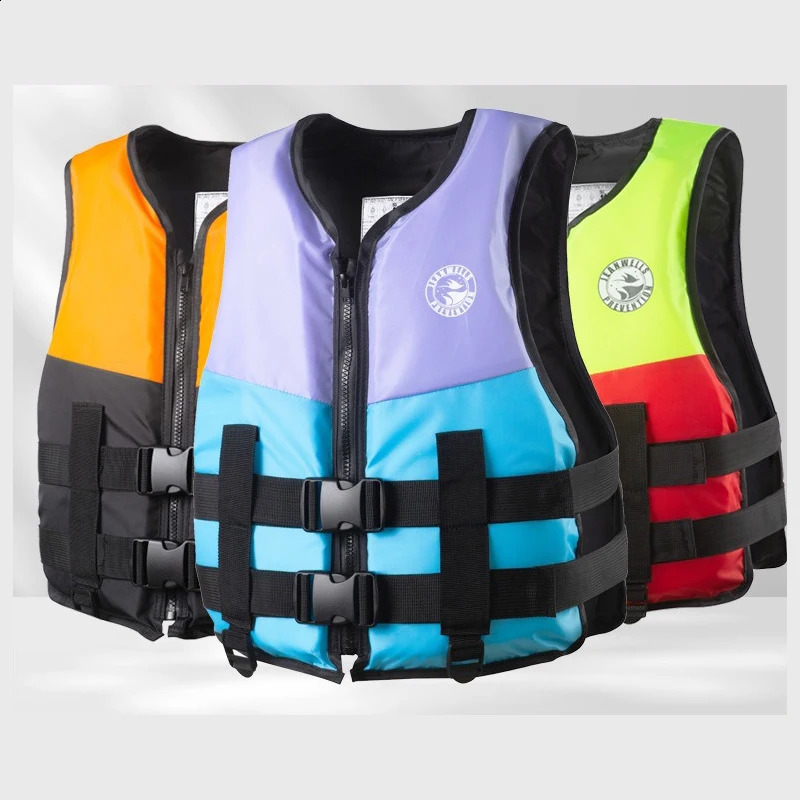 Kayak Life Jacket Adults Surf Life Vest Motorboats jet ski Wake board Raft Rescue Boat Clothing Fishing Vest Swimming Drifting 250411