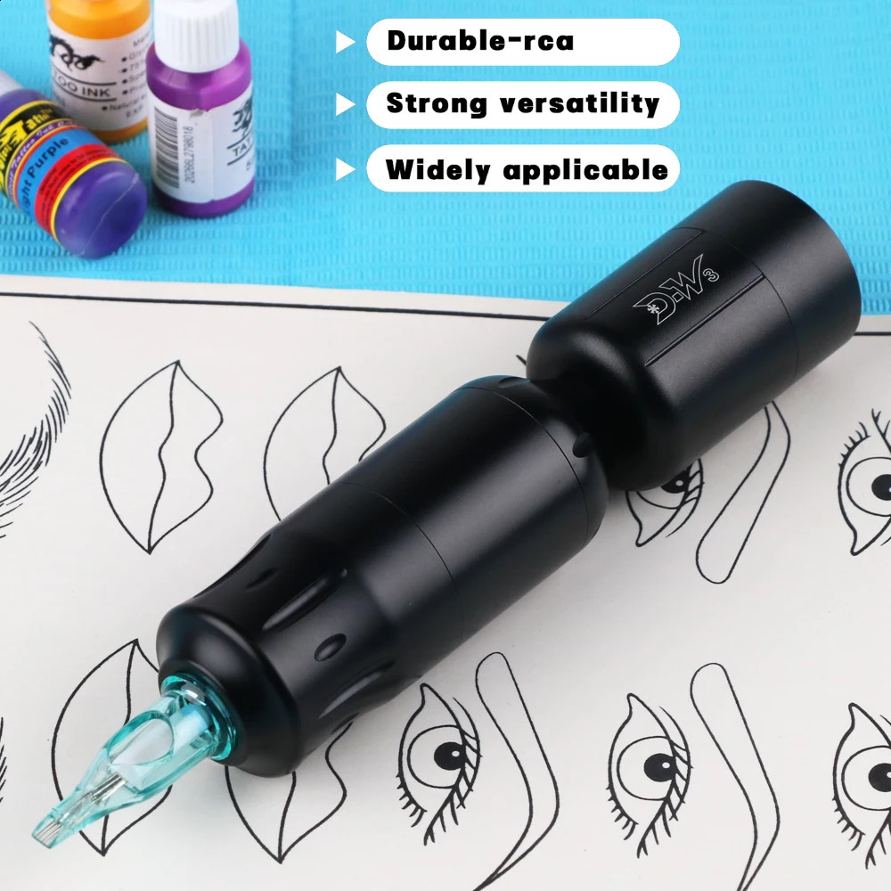 Wireless Tattoo Power Kit Charging 2000mAh Tattoo Battery RCA Connector Rotating Tattoo Pen Machine Tattoo Power 250407