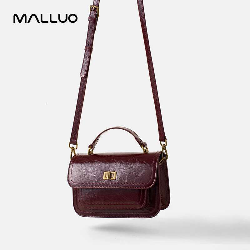 Designer Bag Women's Genuine Cow Leather Shoulder Bags Ladies Fashion Versatile Designer Crossbody Bag Female Retro Handbags For Lady