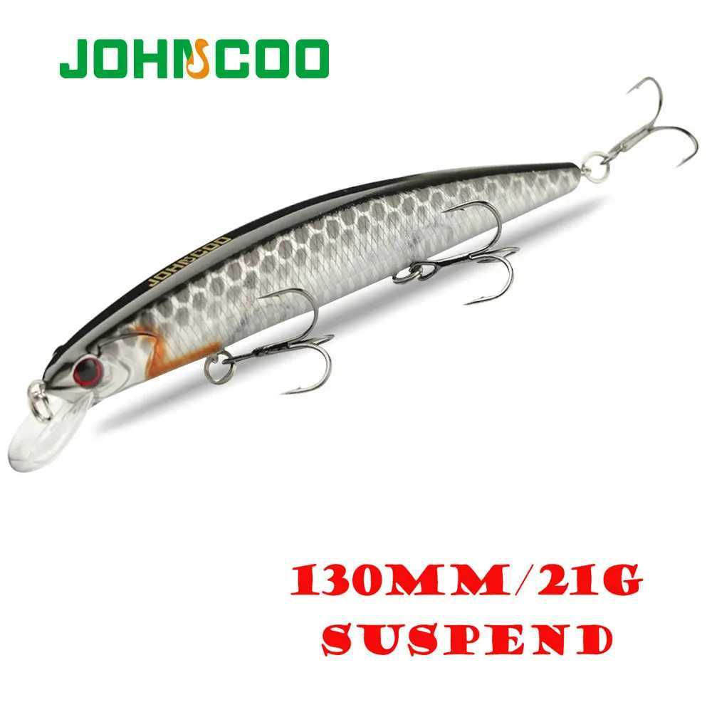 Johncoo 13cm 21g Suspend Fishing Lure Dive1.8m fishing lures Wobbler hard bait quality professional minnow for fishing tackle Z250411