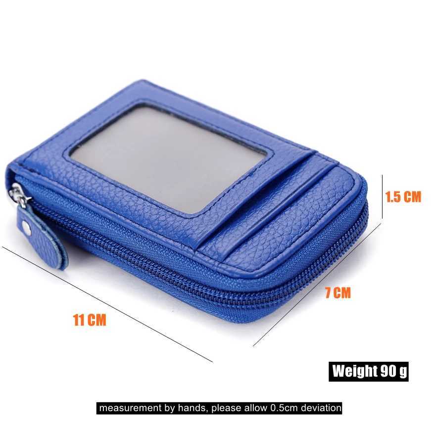 100% genuine leather card holder womens wallet bank leather wallet clip designer card holder Z250411