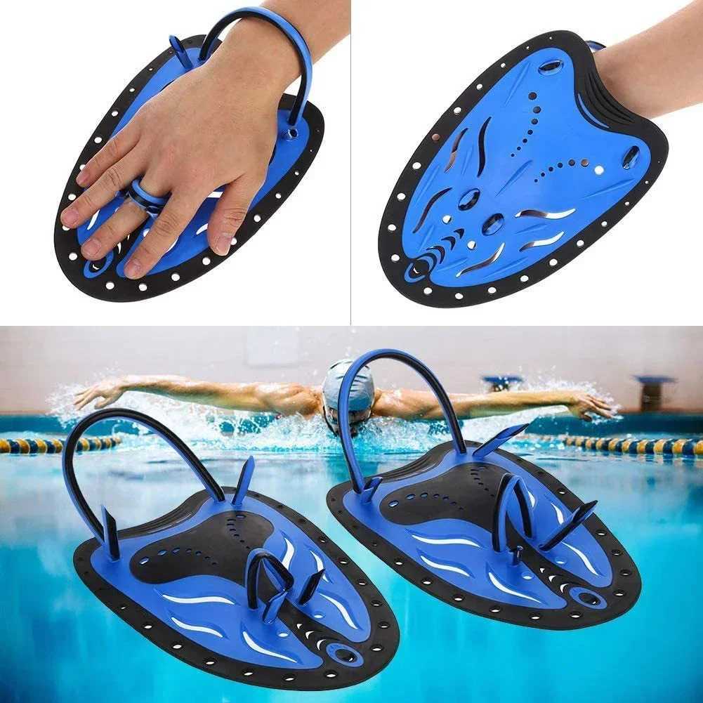Swimming training hand pad for adults and children swimming training hand fin flip unisex swimming hand padY250412